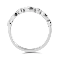 10K White Gold 0.10CTW Stackable Diamond Ring