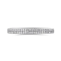 10K White Gold 0.12CTW Stackable Diamond Ring