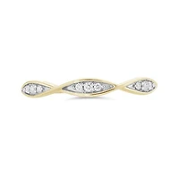 10K Yellow Gold 0.05CTW Stackable Diamond Ring
