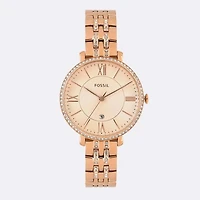 Fossil Women's Jacqueline Rose Gold-Tone Watch