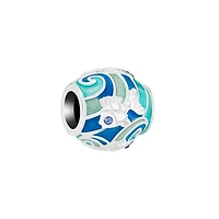 Chamilia Sterling Silver Swarovski Swimming Goldfish Treasure
