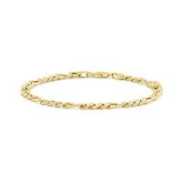 10K Yellow Gold 7.5" 4.5mm Figaro Bracelet