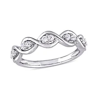 Julianna B 14K White Gold White Sapphire Ring