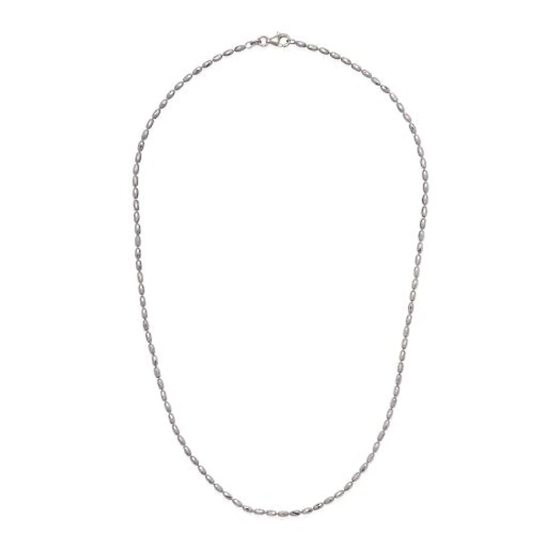 Sterling Silver 30" 3mm Rice Typhoon Chain