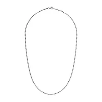 Sterling Silver 24" 2mm Diamond Cut Necklace
