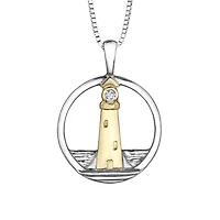 Glacier Fire Canadian Diamond Lighthouse Pendant