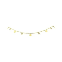 14K Yellow Gold 0.12CTW Diamond Circle Choker