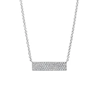 14K White Gold 0.25CTW Diamond Pendant