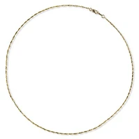 10K Yellow Gold 18" 1.45mm Singapore Chain