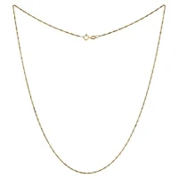 10K Yellow Gold 18" 1.45mm Singapore Chain