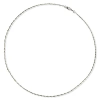 10K White Gold 16" 1.45mm Singapore Chain