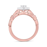 10K Rose & White Gold 0.50CTW Bridal Set