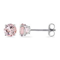 Julianna B 14K White Gold Morganite Stud Earrings