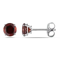 Julianna B 14K White Gold Garnet Earrings
