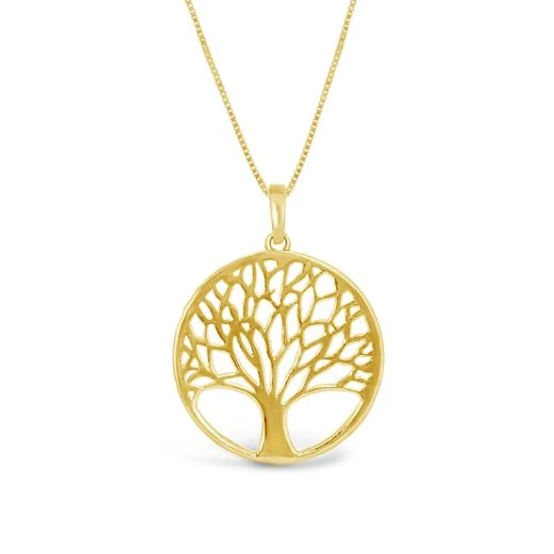 10K Yellow Gold Tree of Life Pendant