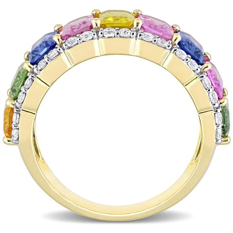 Julianna B 14K Yellow Gold Multi-Colour Sapphire Ring
