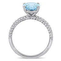Julianna B 14K White Gold Aquamarine Fashion Ring