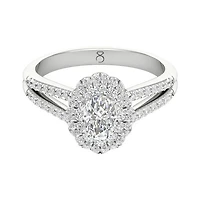 My Diamond Story 14K White Gold Oval Bridal Ring