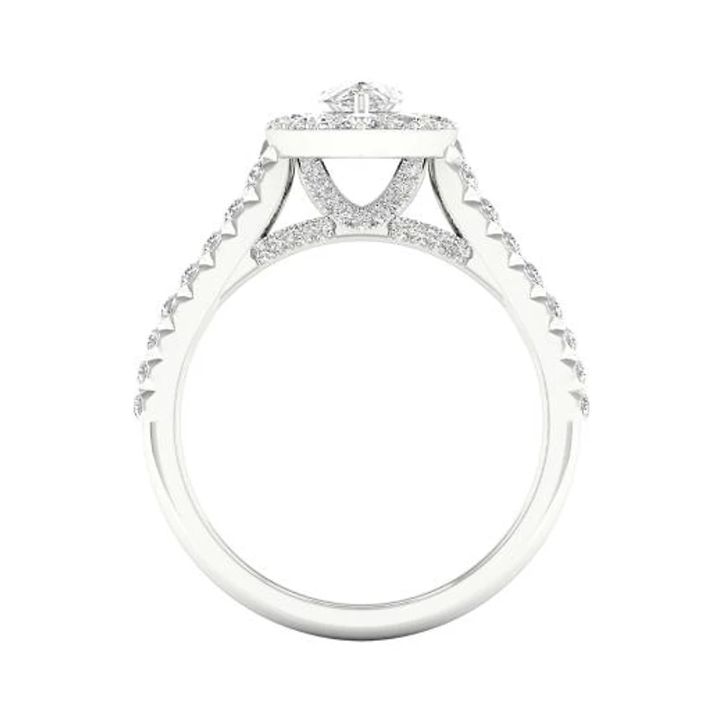 My Diamond Story 14K White Gold Diamond Pear Cut Ring 1.20CTW I1/GHI