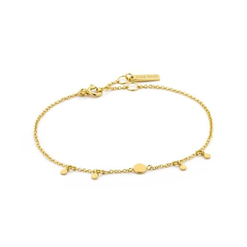 Geometry Drop Disc Bracelet