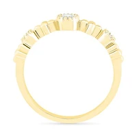 10K Yellow Gold 0.12CTW Diamond Ring