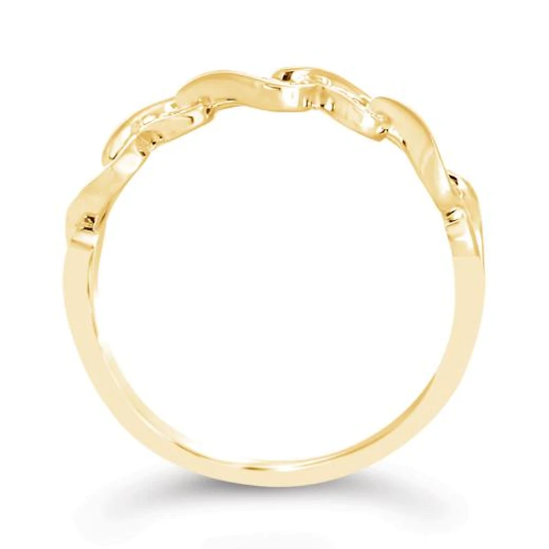 10K Yellow Gold Diamond Heart Ring
