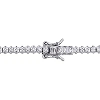 Julianna B Sterling Silver Cubic Zirconia Tennis Bracelet
