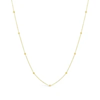 10K Yellow Gold 16+2" Diamond Cut Beads Chain