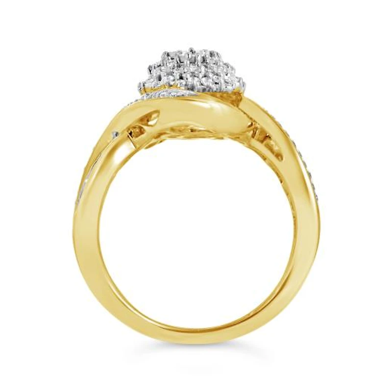 10K Yellow Gold 0.50CTW Diamond Ring