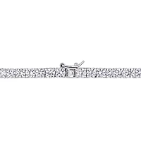 Julianna B Sterling Silver Created White Sapphire 17" Necklace