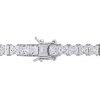 Julianna B Sterling Silver White Cubic Zirconia Tennis Bracelet