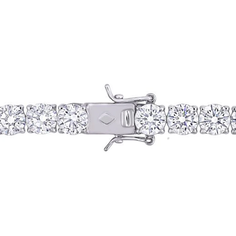 Julianna B Sterling Silver White Cubic Zirconia Tennis Bracelet