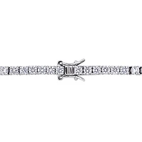 Julianna B Sterling Silver Cubic Zirconia Tennis Bracelet