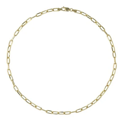 10K Yellow Gold 22" 4.95mm Paperclip Chain