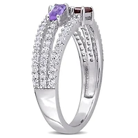 Julianna B Sterling Silver Multi-Gemstone Ring