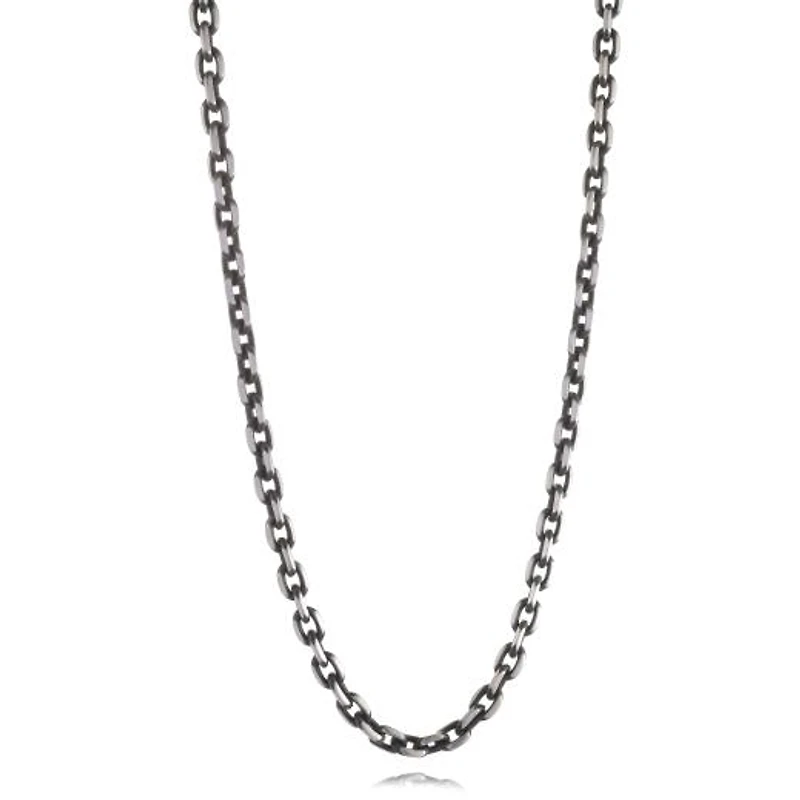 Stainless Steel Matte Oval Link 24" Chain