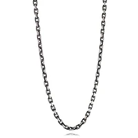 Stainless Steel Matte Oval Link 24" Chain