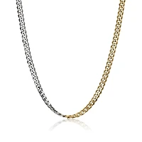 Stainless Steel Yellow 7.7mm 24" Curb Chain