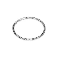 Sterling Silver 8.5" 4.9mm Miami Cuban Bracelet