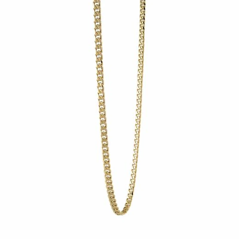 Stainless Steel 22" 3.3mm Gold-plated Polished Curb Chain