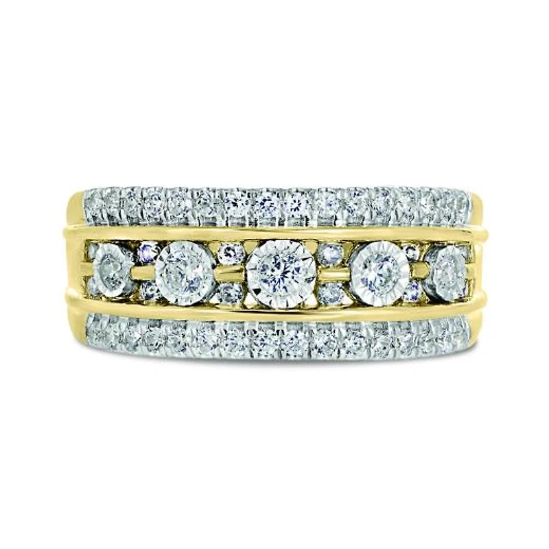 10K Yellow Gold 0.50CTW Diamond Band