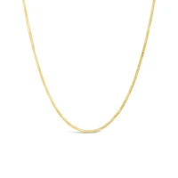 10K Yellow Gold 7.5" 2.15mm Herringbone Bracelet