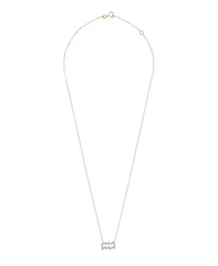 10K Yellow Gold Aquarius 0.10CTW Diamond Pendant