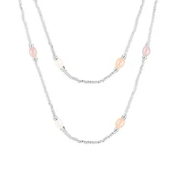36" Endless 7-8mm Freshwater Pearl Necklace with Glass Beads