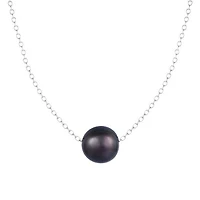Sterling Silver 10mm Freshwater Pearl 17" Necklace
