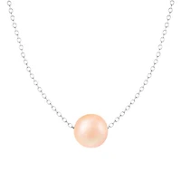 Sterling Silver 10mm Freshwater Pearl 17" Necklace