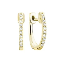 10K Yellow Gold 0.05CTW Diamond Hoops