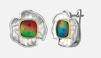 KORITE TAYLOR Sterling Silver Ammolite Earrings