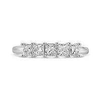10K White Gold Princess Cut Diamond Band 1.00CTW I2/HI