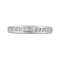 10K White Gold Princess Cut 0.50CTW Diamond Band